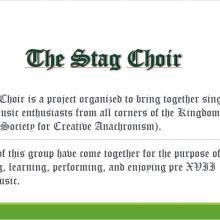 The Stag Choir Description